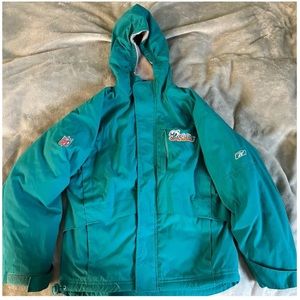 Alix Earle inspired purchase Miami Dolphins Columbia Jacket
